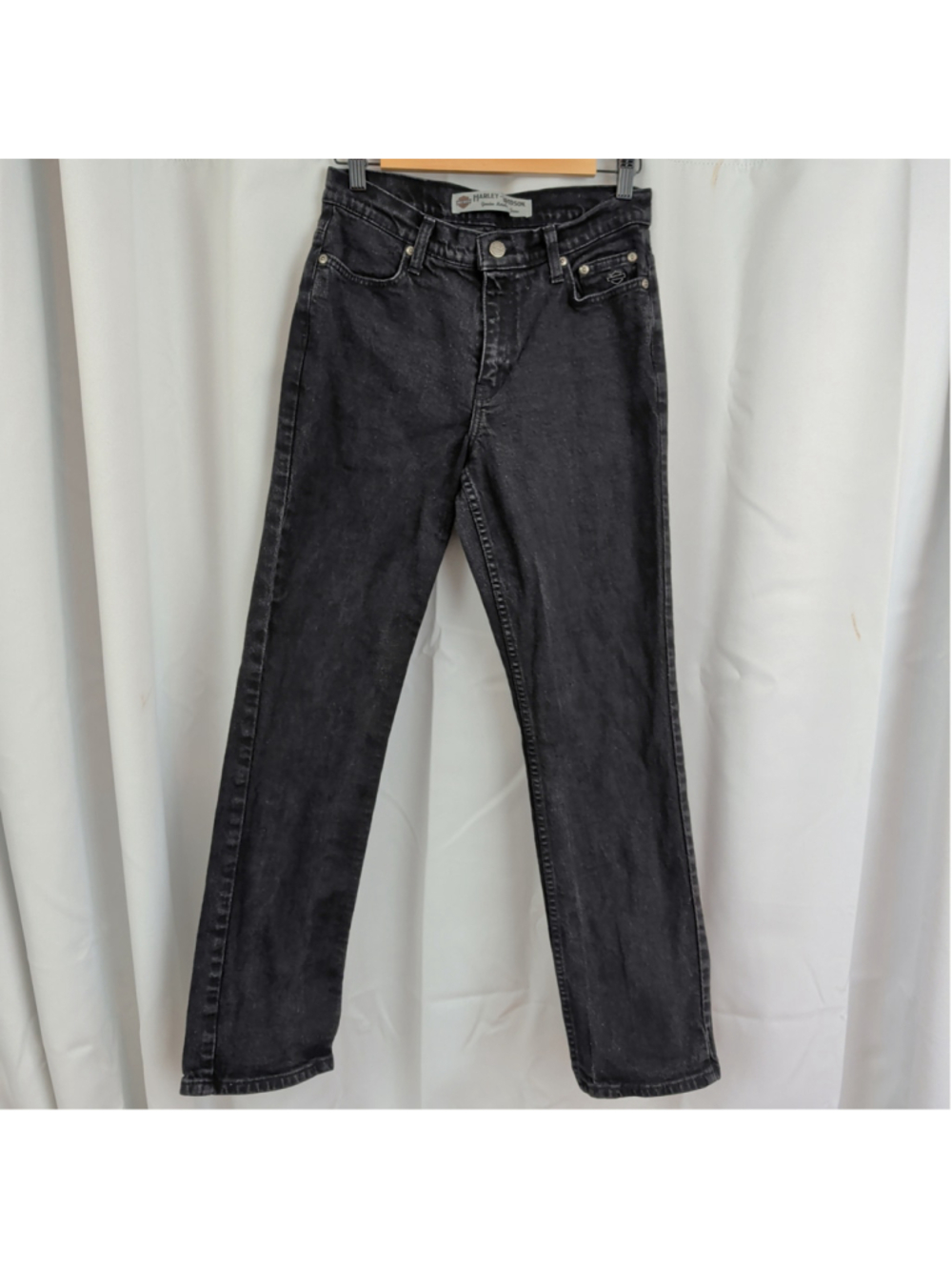 Vintage Ladies' Harley-Davidson Black Jeans Size 6